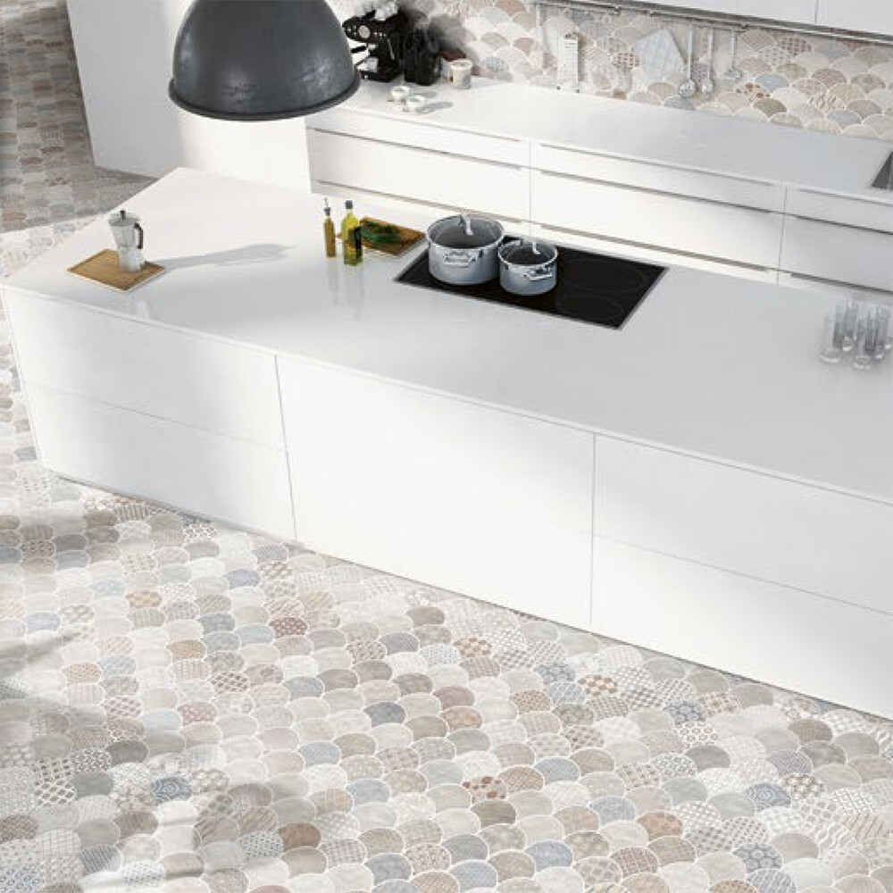 PORCELANATO SCALE BOHO WHITE "A" 30.7X30.7 CM Porcelanato Scale Boho White "a" 30.7x30.7 Cm