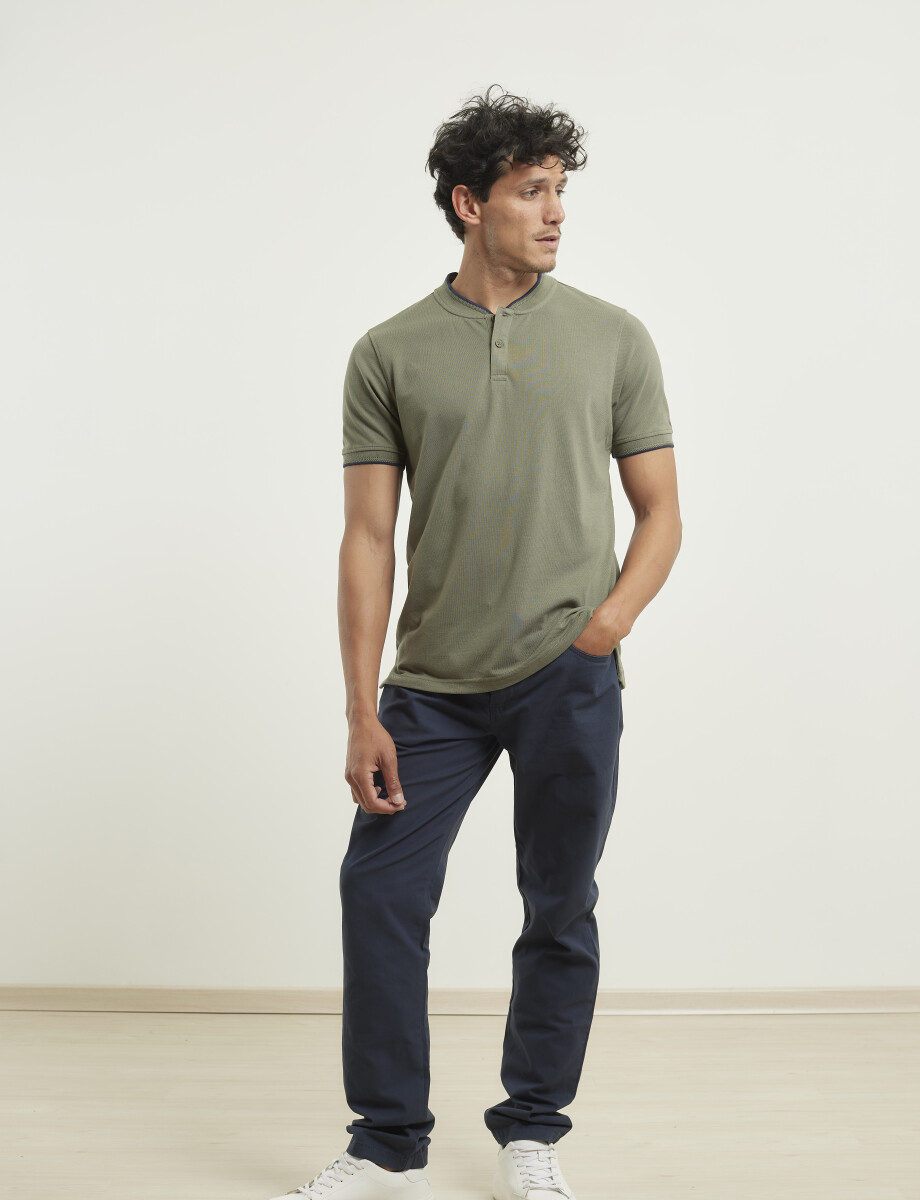 520150 REMERA HARRINGTON LABEL Verde