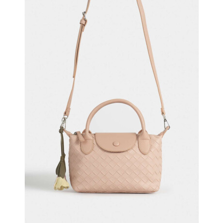 Cartera City Trenzada Rosa Viejo