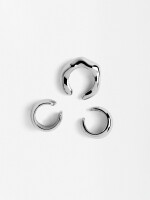 Conjunto De Earcuffs plateado