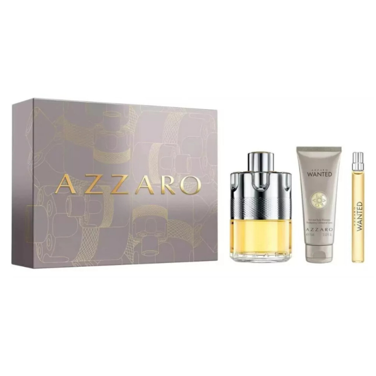 Perfume Azzaro Wanted Eau de Parfum Box 100ml+10ml + Hair & Body Shampoo 75ml 