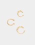 Bijou Cuff Metal diferenciado Cuff De Metal - Dorado