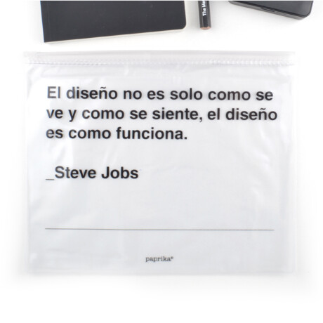 Estuche Pvc Frase Steve Jobs