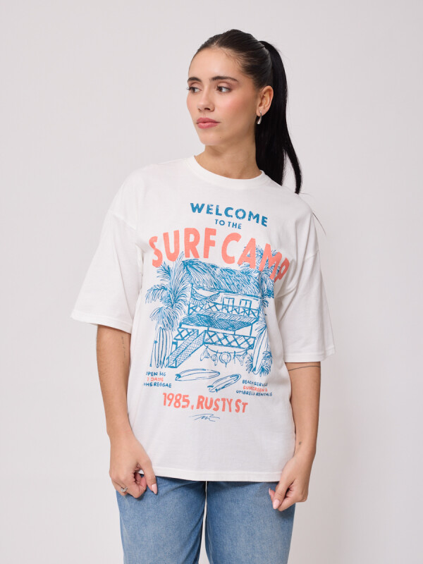 T-SHIRT SOMERA RUSTY Blanco