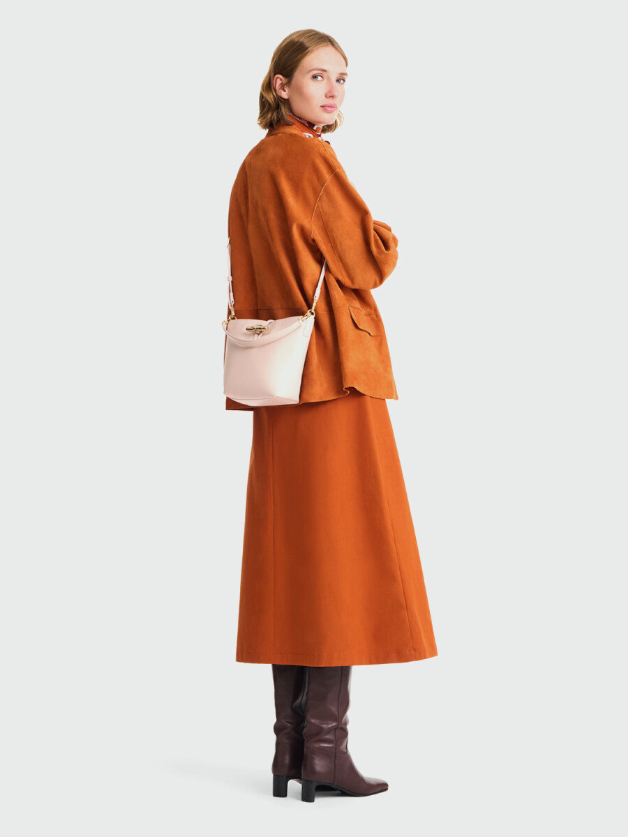 LONGCHAMP - Bolso Le Roseau Sleek Bucket XS 