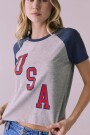 CAMISETA USA Gris