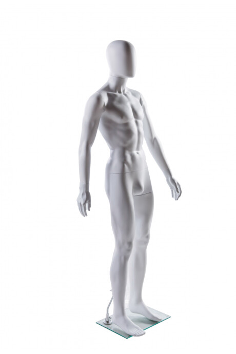 Maniquí Masculino Fibra Acabado Mate - Blanco Maniquí Masculino Fibra Acabado Mate - Blanco