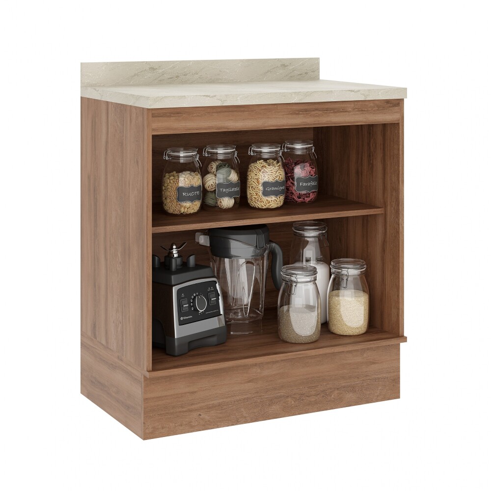 Bajo Mesada Americana 2 Puertas 80cm Gris Bajo Mesada Americana 2 Puertas 80cm Gris