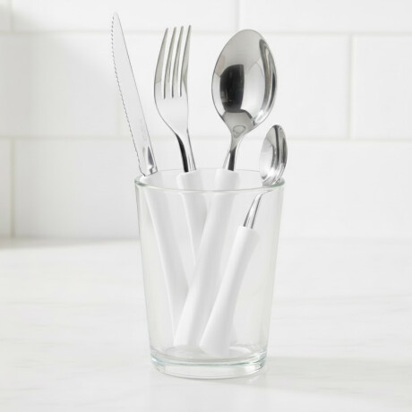 Juego cubiertos acero inox 12 piezas Inova BLANCO