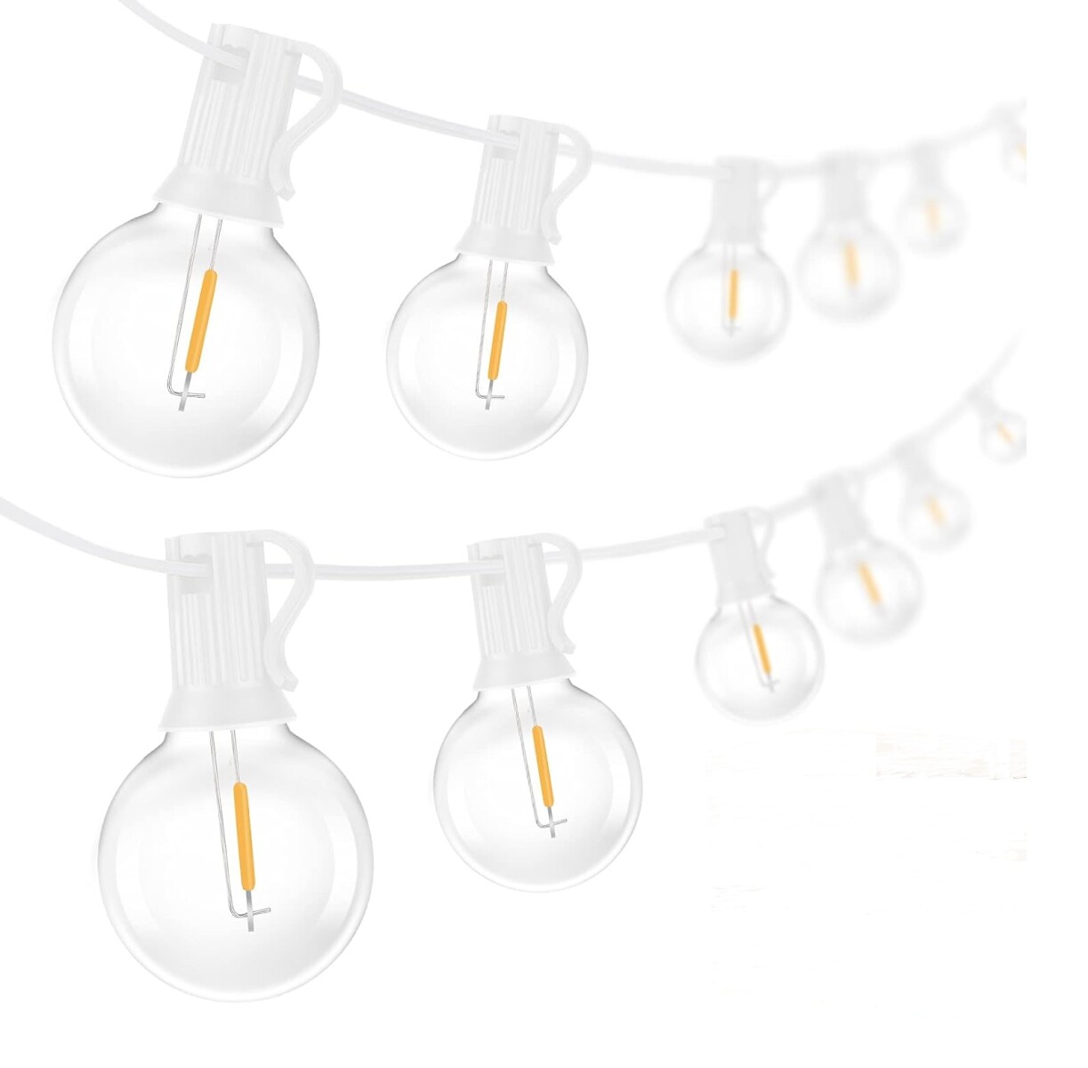 Guirnaldas Guia Led De 25 Luces Vintage Exterior + 2 Repuestos 