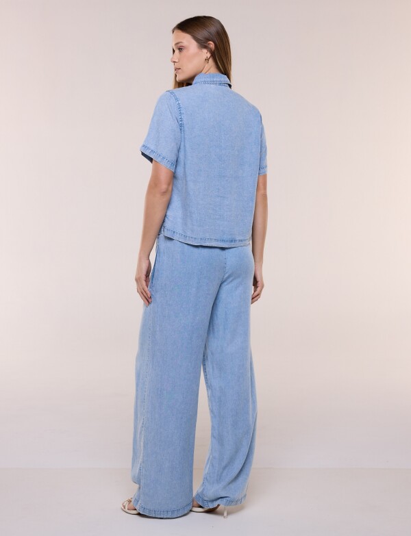 Camisa Lyocell Con Bolsillos JEAN