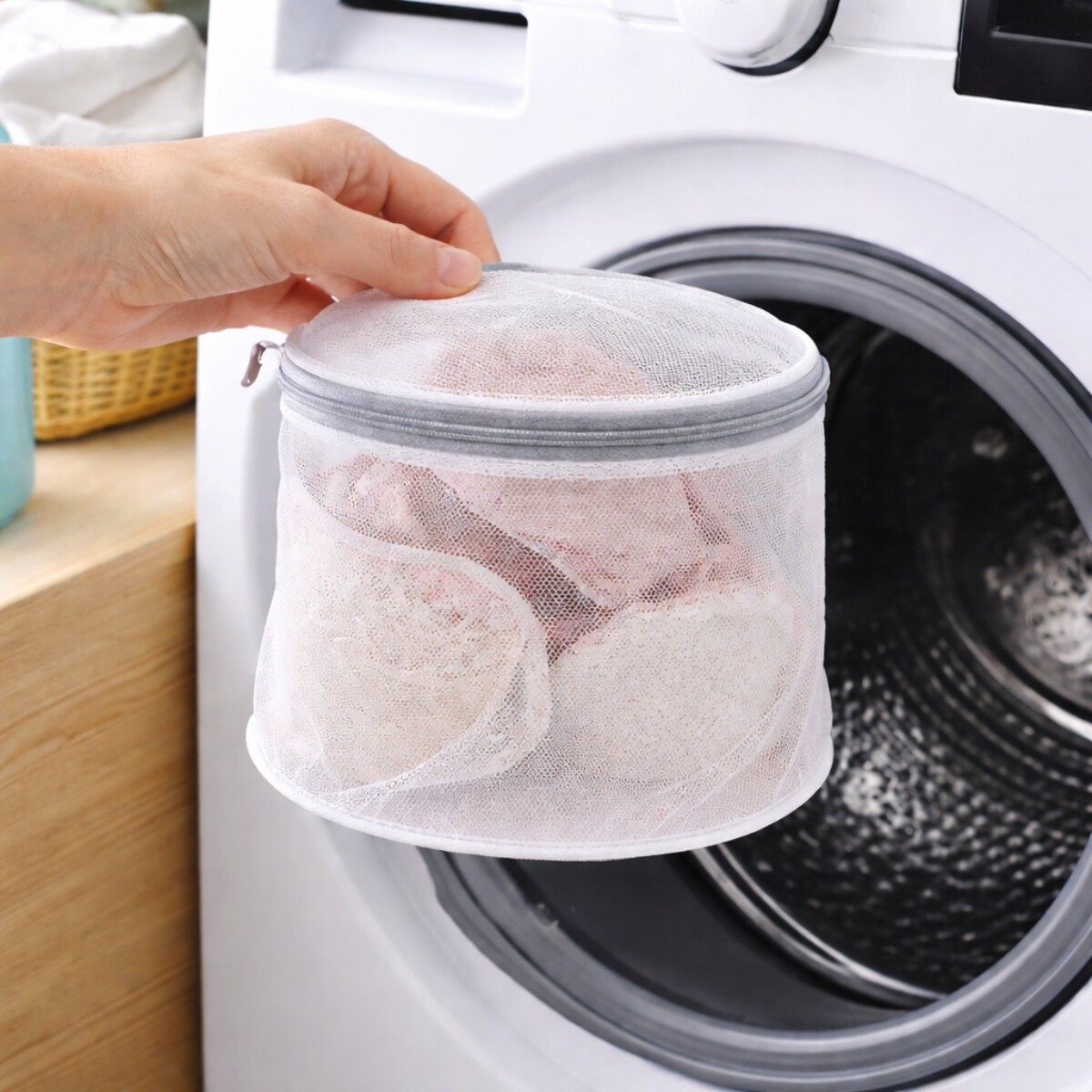 Bolsa para lavaropa 16x15cm - BLANCO 