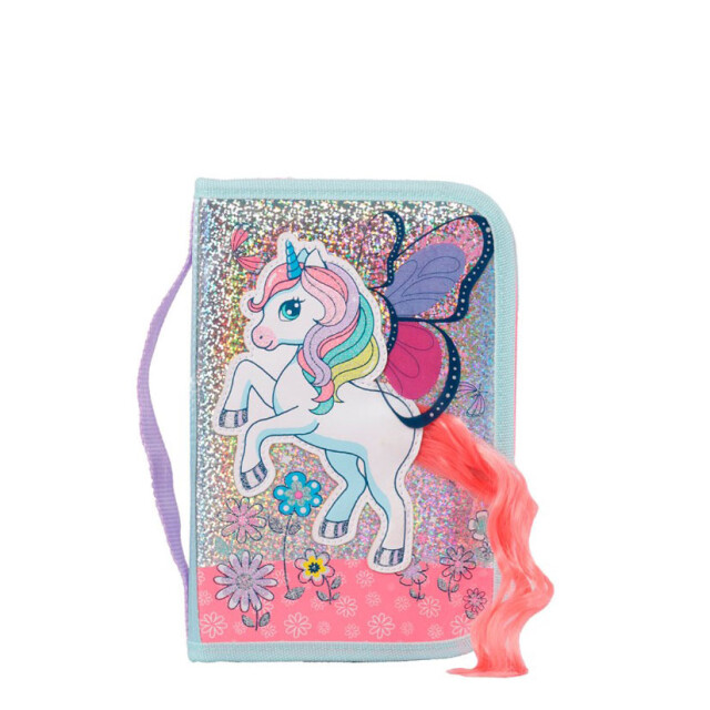 Cartuchera Footy Unicornio Verde Agua - Rosado