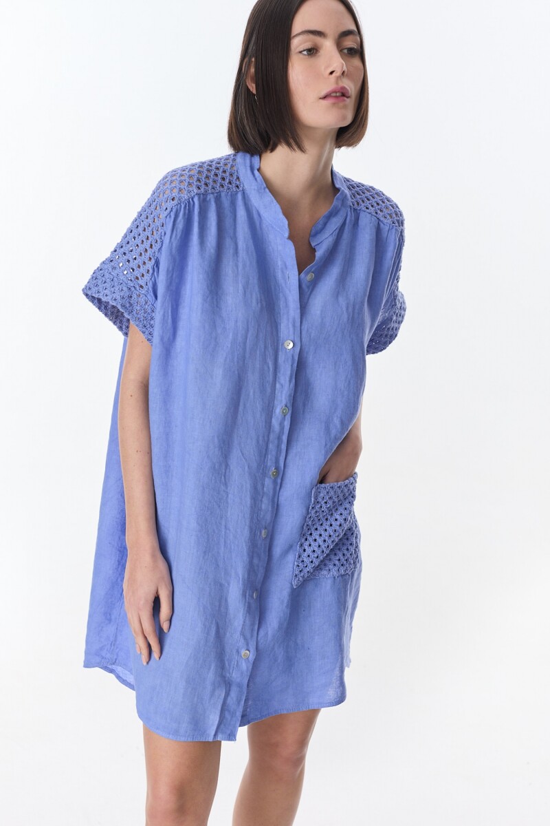 Vestido Camisero Ivy Azul