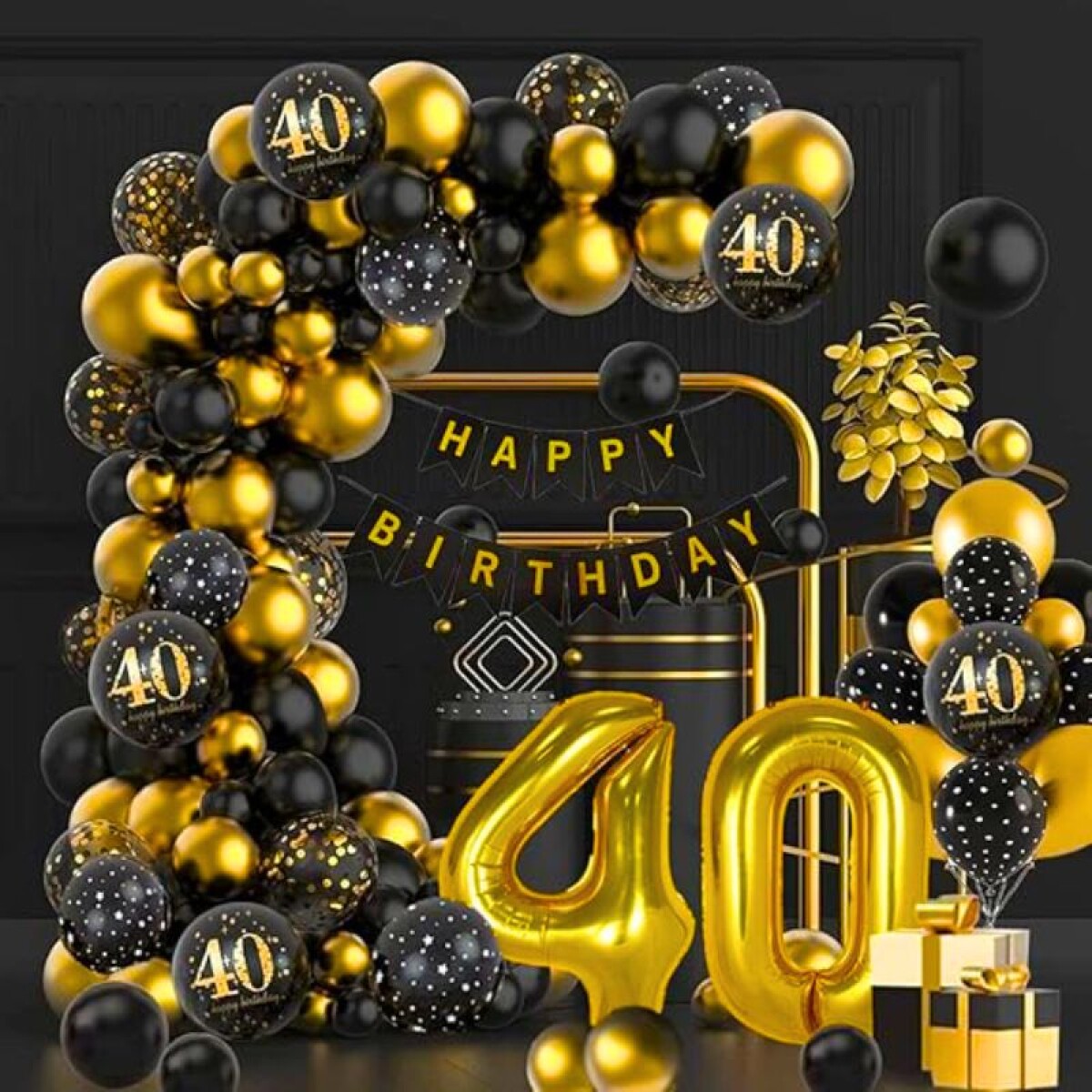 Set de Globo Completo con Número - 40 