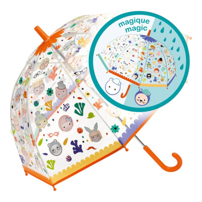 Paraguas infantil cambia color Naranja