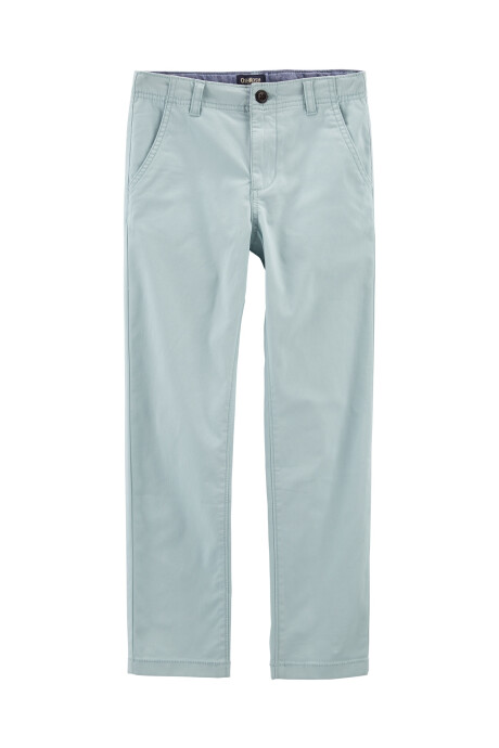 Pantalón de sarga elastizada recto Sin color