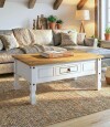 Mesa de Centro Linea Mexicana 100x60cm Blanco