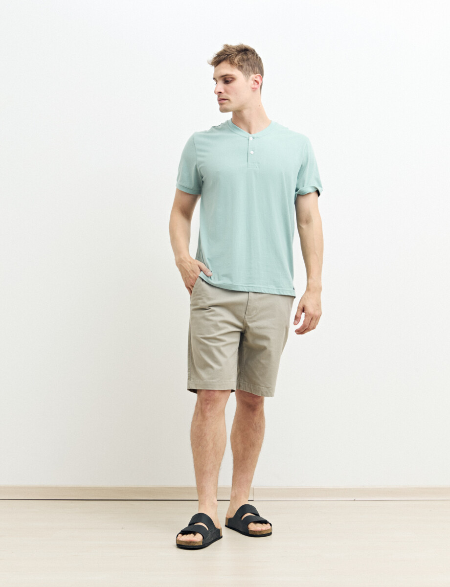 520677 T-SHIRT HARRINGTON LABEL Verde Agua
