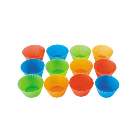 Moldes para muffins silicona x12 7x5cm Moldes para muffins silicona x12 7x5cm