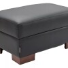 PUFF DOMINI OTTOMAN - 100% CUERO - NEGRO PUFF DOMINI OTTOMAN - 100% CUERO - NEGRO