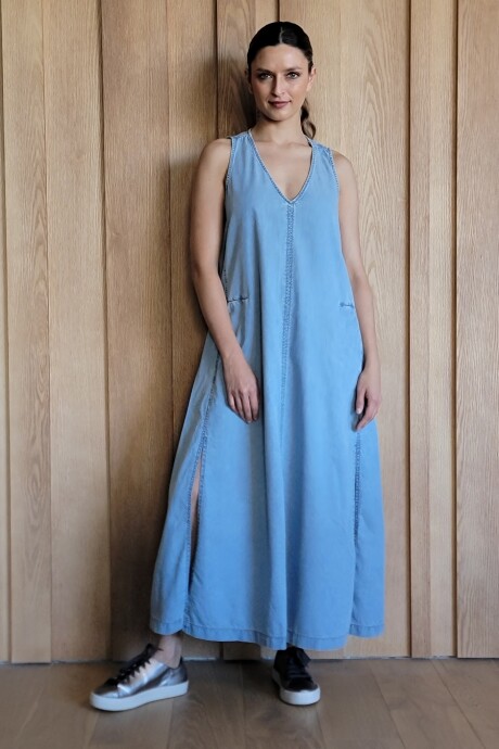 Vestido Formentera Denim celeste