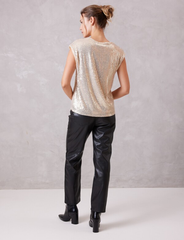 Blusa Lentejuelas DORADO