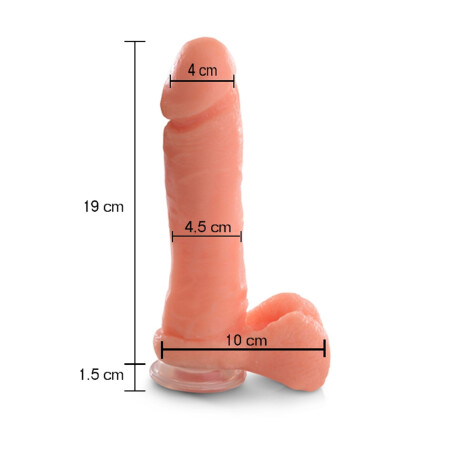 Vibrador Realístico Cock Con Ventosa Piel