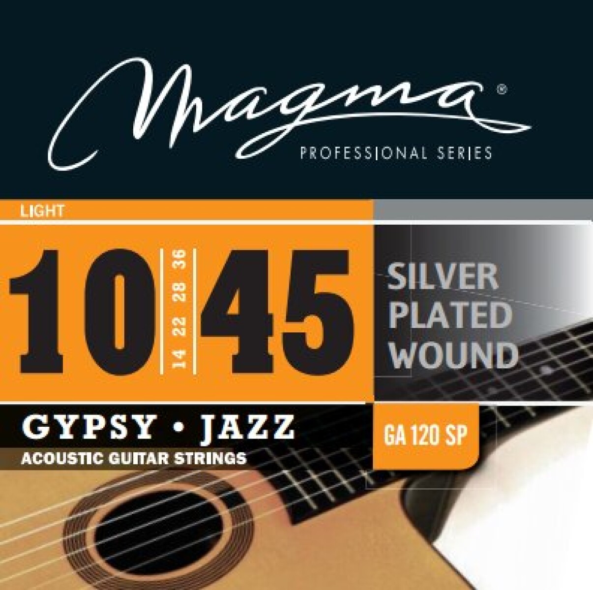 Encordado Guitarra Acustica Magma Gypsy Jazz .010 GA120SP 