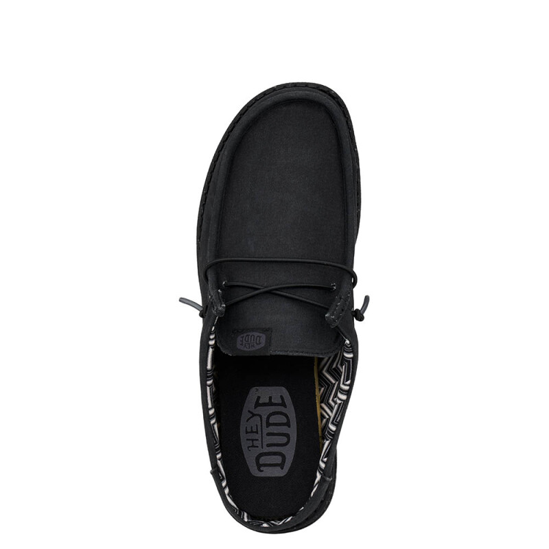 Wally Slip Stretch Canvas - Hombre Black/black