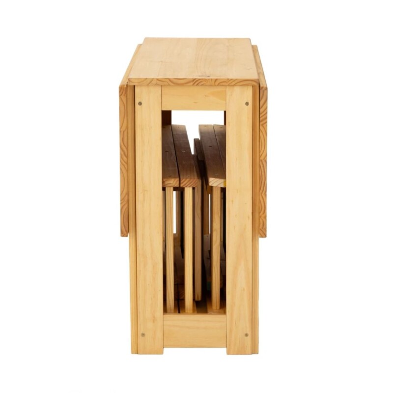 Conjunto Desayunador Plegable 4 Banquetas Marsala Conjunto Desayunador Plegable 4 Banquetas Marsala