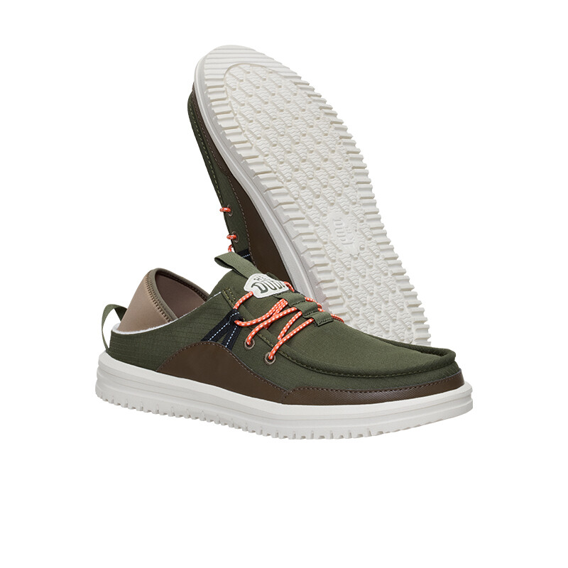 Calzado Hey Dude Bradley Blipper Nylon Verde