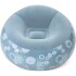 Puff Inflable Sillón Asiento Respaldo Bestway Silla Grande Variante Color Azul