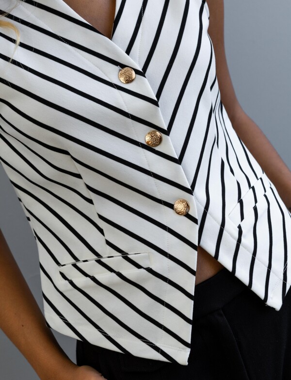 Chaleco Marine BLANCO/NEGRO