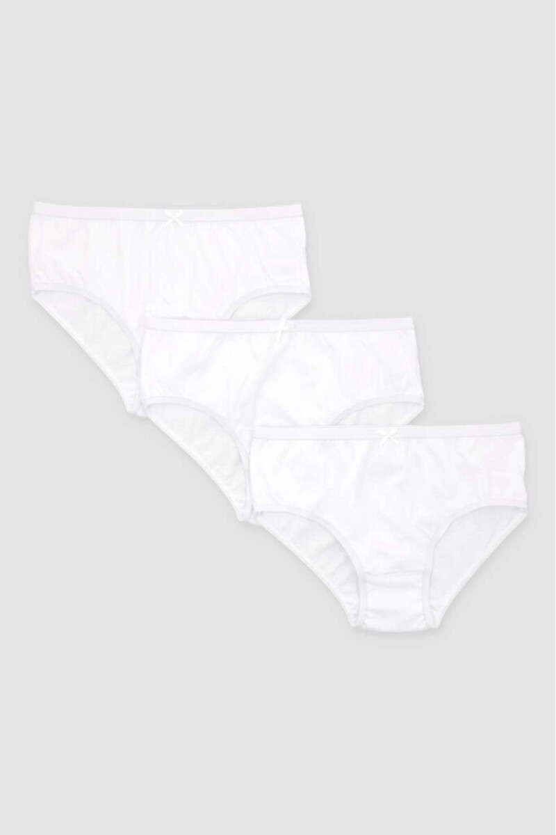 Pack x3 bombacha infantil - Blanco 
