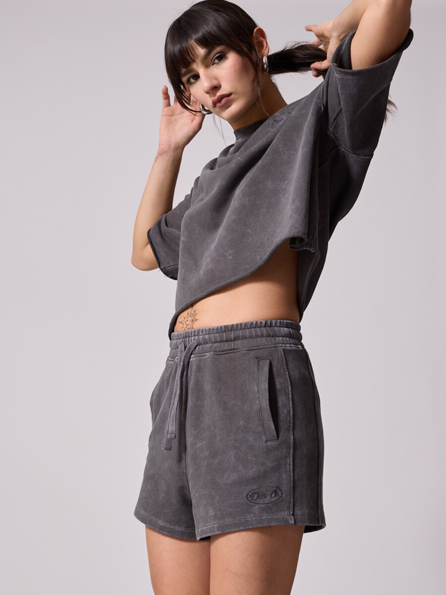 SHORT KAIA DIXIE Gris Oscuro