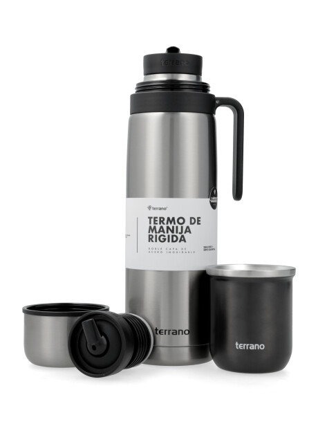 Termo Manija Rigida + Mate Acero inox. Acero Con Sicilia
