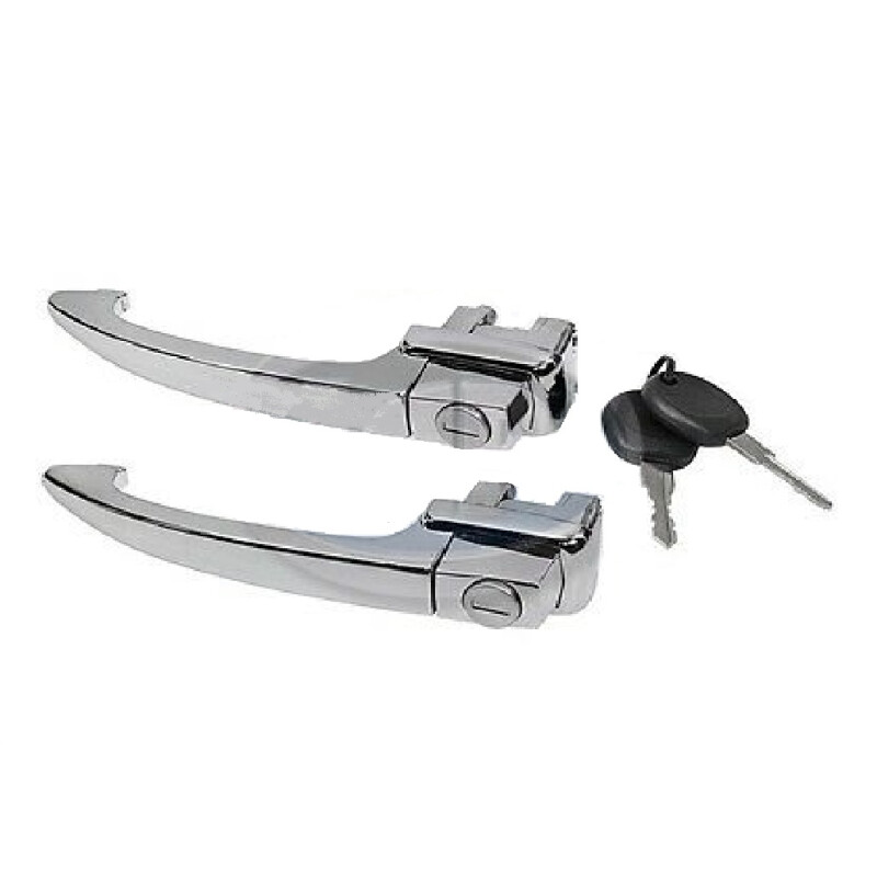 JUEGO DE MANIJAS DE PUERTA FUSCA 1200 (LLAVE UNICA) Juego De Manijas De Puerta Fusca 1200 (llave Unica)