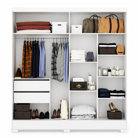 MUEBLES PLACARD NEW CALABRIA 2PTAS NOCE/PEROLA MUEBLES PLACARD NEW CALABRIA 2PTAS NOCE/PEROLA