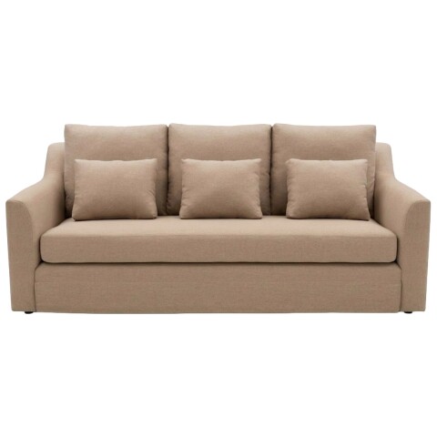 SOFA 3 PUESTOS- CLASSIC SIX CON FLECOS- BEIGE(CD) Unica