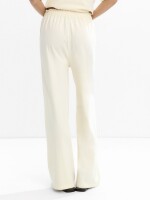 Pantalón 100 % Algodón Con Bordado crudo