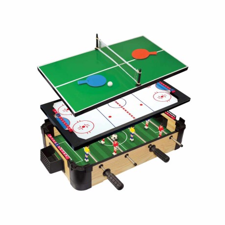 Set Multideporte Futbolito 3 En 1 Con Base Intercambiable Ub VERDE