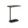 Mesa de Arrime Auxiliar Madera y Metal - 45x28x60cm madera oscura