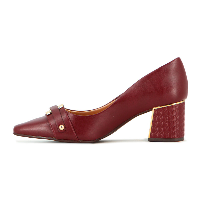 Zapato Ramarim Mujer Bordo