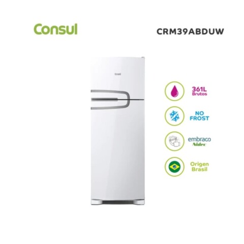 REFRIGERADOR CONSUL BLANCO NO FROST 360 LITROS CRM39ABDUW Refrigerador Consul Blanco No Frost 360 Litros Crm39abduw