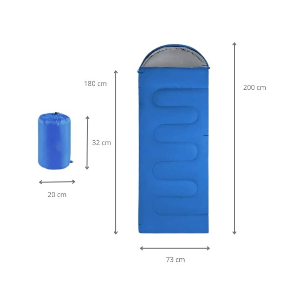 Sobre Saco Bolsa Dormir 2 M Capucha Aislante Camping Caza IMBACK Color Azul Sobre Saco Bolsa Dormir 2 M Capucha Aislante Camping Caza IMBACK Color Azul