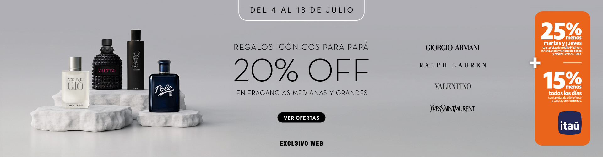 Fragancias Masculinas 20%