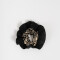 Skunzies Animal Print Scrunchie Con Volados - Combinacion Bicolor