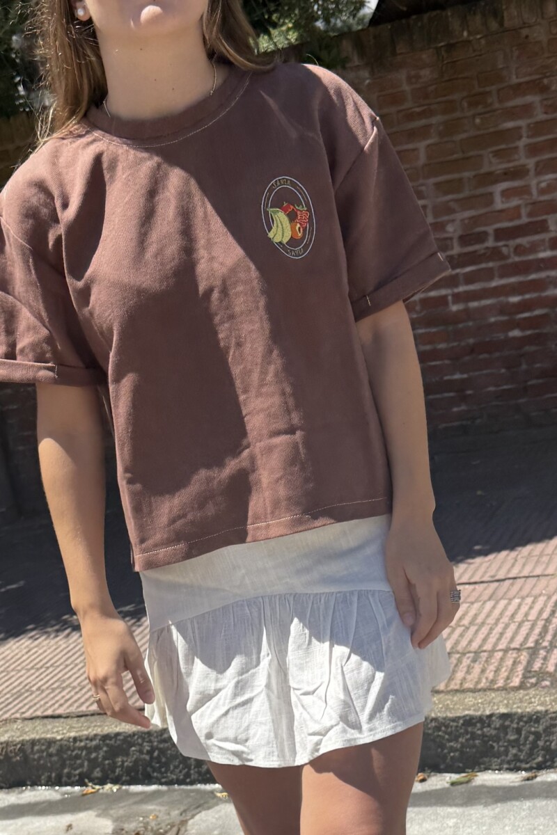 TSHIRT LA VERDULERIA Chocolate