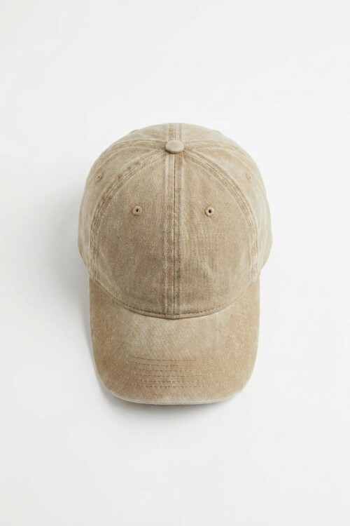 Cap washed beige